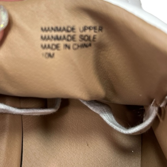 Loft Lace Up Everyday White Leather Like Sneakers. - Picture 8 of 9